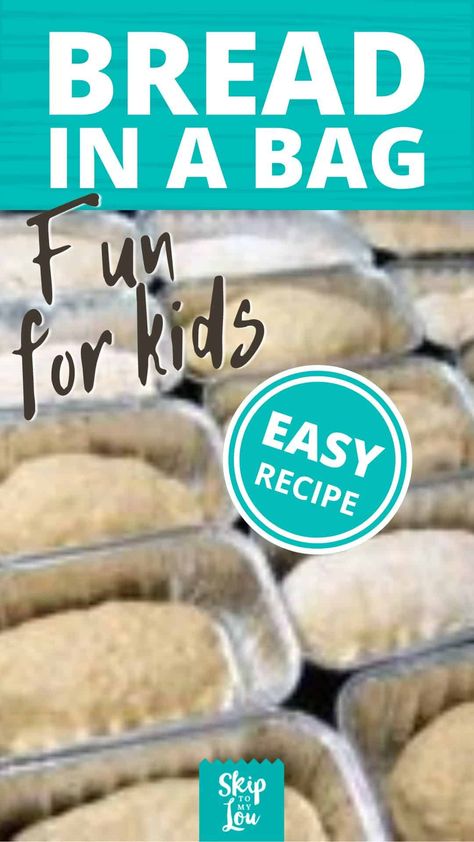 bread in a bag kids activity Homade Bread Recipes, Bread In Bag, Bread In A Bag Recipe, Bread In A Bag, Easy Bake Bread, Bread Recipes For Kids, Kids Cooking Activities, Fast Bread, Making Donuts