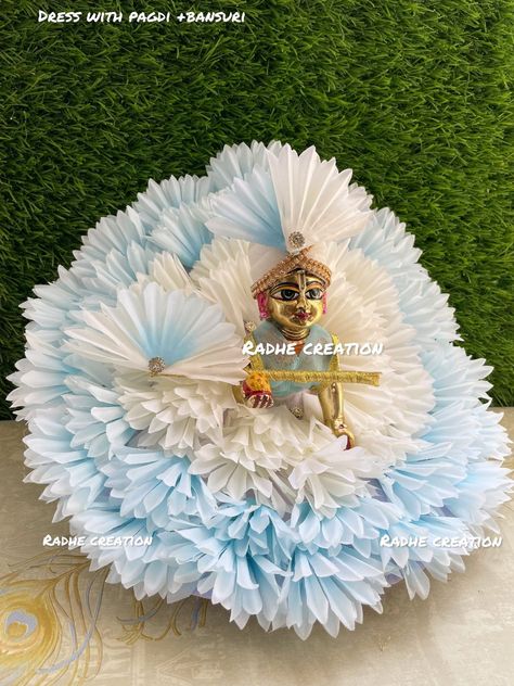 Laddugopal poshak Kanaji Vagha, Matarani Dress, Krishna Outfit, Laddu Gopal Singhasan, Ladu Gopal Dress, Kanha Ji Dress, Kanha Dress, Krishna Dress, Black Kurti