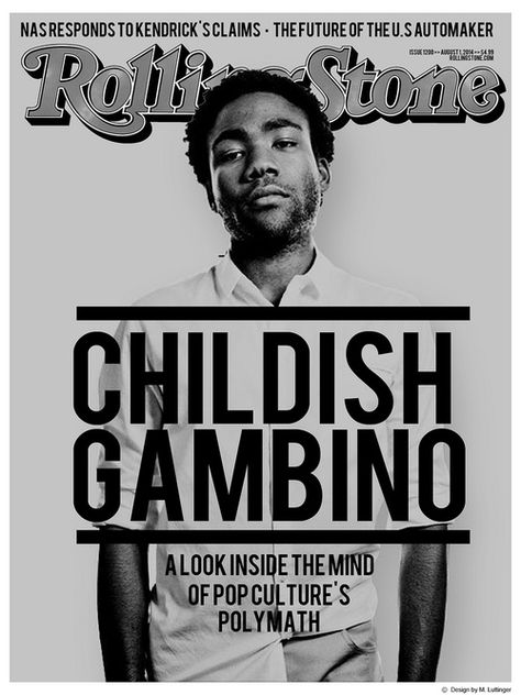 Childish Gambino Childish Gambino Poster, Rolling Stone Magazine, Music Poster Design, Donald Glover, Childish Gambino, Picture Collage Wall, Vintage Poster Art, Rolling Stone, New Poster