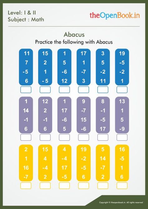 Abacus Worksheet For Kids Level 1, Abacus Worksheet, Kindergarten Diploma, Mental Maths Worksheets, Abacus Math, Fun Worksheets For Kids, Maths Paper, Free Printable Math Worksheets, Maths Worksheets