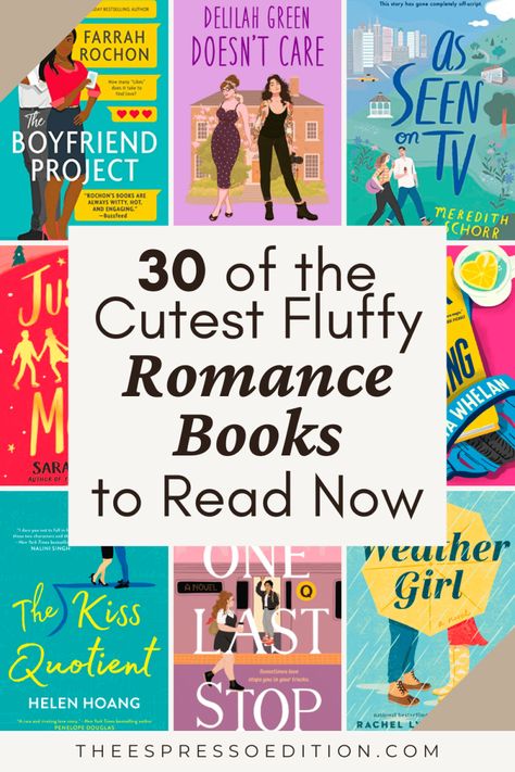 30 of the Cutest Fluffy Romance Books to Read Now by The Espresso Edition cozy lifestyle and book blog Fluffy Romance, Romance Books To Read, Romcom Books, Rainy Evening, Contemporary Romance Novels, Contemporary Romance Books, Contemporary Books, Good Romance Books, Steaming Cup