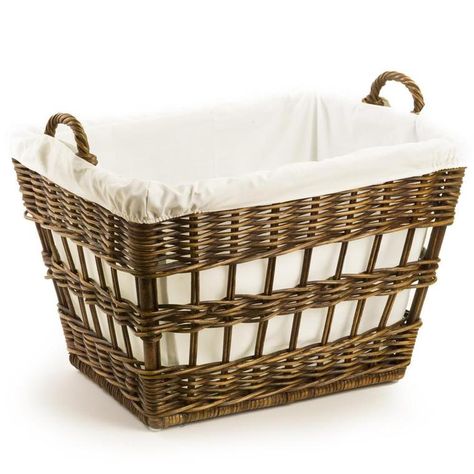 Laundry - The Basket Lady Wicker Laundry Hamper, The French Laundry, Log Baskets, French Laundry, Laundry Baskets, Decorative Basket, Wicker Baskets Storage, Bed Bedroom, Upcycled Home Decor