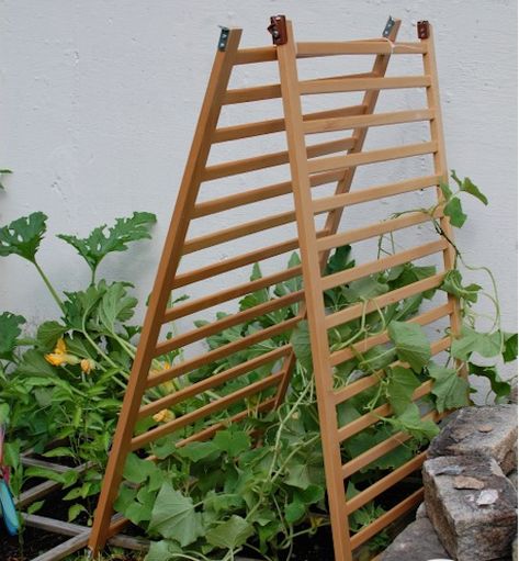 35 Ways to Repurpose Cribs (and Parts of Cribs) via TheKimSixFix.com Old Crib Repurpose, Crib Repurpose, Old Baby Cribs, Old Cribs, Crib Rail, Garden Vines, Beautiful Storage, Sustainable Farming, Garden Trellis