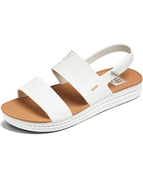 Reef Water Vista, Sunset Drink, Sunrise Yoga, Casual Sandals Womens, Hiking Sandals, Outdoor Sandals, Heritage Fashion, White Sandals, Casual Sandals