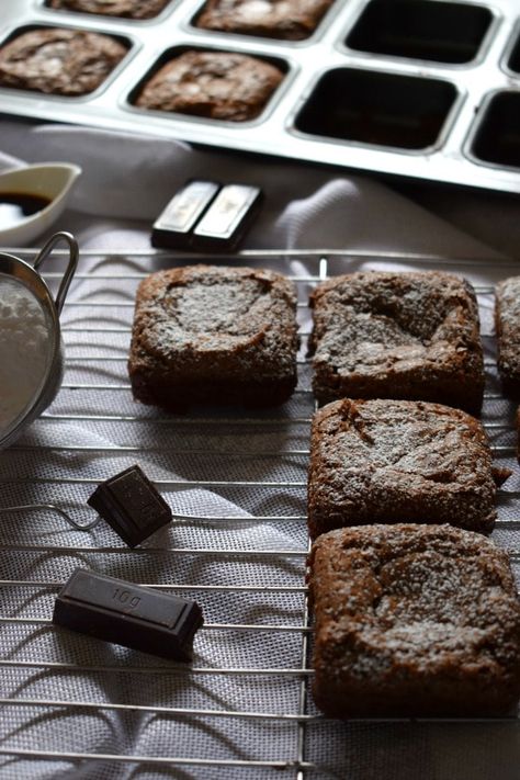 Brownies In Pampered Chef Brownie Pan, Brownies In Mini Loaf Pan, Wilton Brownie Pan Recipes, Brownie Squares Mini, Mini Brownie Pan Recipes, Individual Brownie Pan Recipes, Pampered Chef Brownie Pan Brownies, Pampered Chef Brownies, Brownies Sheetpan