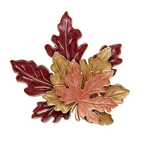 Golden Tone Autumn Maple Leaf Brooch Pin Jewelry Three Maple Leaves Brooch For Women - C512N2VAT2A - Shop, Brooches & Pins  #Brooches #Pins #Accessories #jewelry #designer #shopping Broches Jewelry, Leaf Fashion, Lapel Pins Wedding, Multicolor Jewelry, Rainbow Butterfly, Leaf Brooch, Wedding Brooch, Cheap Accessories, Retro Jewelry