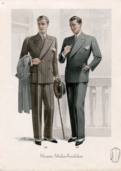 1930s German Fashion Men, 1930s German Fashion, 1930s Menswear, 1930s Fashion Mens, 50s Suit, Style Gentleman, Vintage Outfits Classy, Vintage Outfits Men, Man's Overcoat