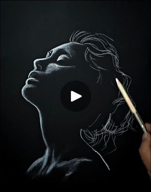 White Pen Art On Black Paper, White Charcoal Drawing On Black Paper, Charcoal Drawing On Black Paper, White Pencil Drawing On Black Paper, White Sketch On Black Paper, On Black Paper Art, Drawing Rules, White Charcoal On Black Paper, White Pencil On Black Paper