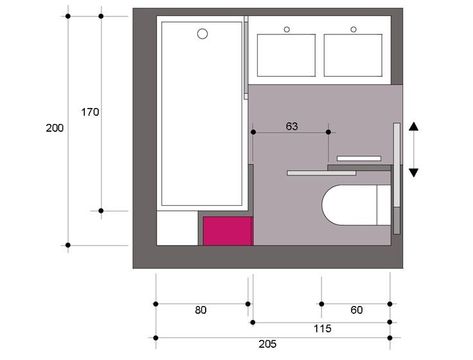 Toilet Plan, Bathroom Plan, Bathroom Plans, Bathroom Floor Plans, Garage Conversion, Bathroom Layout, Laundry In Bathroom, Bathroom Flooring, Architecture Drawing