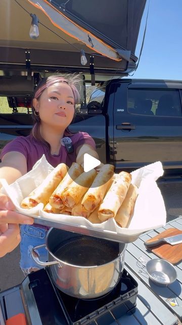 Stephanie Tea on Instagram: "Prep & freeze at home then fry at camp! Saves time and makes for a great camp meal eaten by itself or as a lettuce wrap 🙌🏼

➡️ Recipe: Mama Tea’s Taro Egg rolls with Shrimp and Pork 

Yields 25-30 Eggrolls 

1 1/2 lb fresh taro, diced into tiny cubes (or brunoise) 
1 lb shrimp, deveined and minced 
1/2 lb ground pork  1/2 cup sweet onions, small diced
3 stalks green onion, sliced
2 tbsp oyster sauce 
1/2 tbsp ground black pepper
1/2 tsp chicken bouillon 
2 tsp kosher salt 
1 tsp sugar 

1 package egg/spring roll wrappers (I use the Spring Home brand)
Frying oil

Sealing paste:
2 tbsp flour 
1 1/2 tbsp water

  1. In a large mixing bowl, combine, taro, shrimp, ground pork, sweet onions, green onions, oyster sauce, black pepper, chicken bouillon, salt and sugar Shrimp Spring Rolls Fried, Taco Eggroll, Shrimp Egg Roll Recipes, Egg Roll Filling Recipes, Stephanie Tea, Shrimp Egg Rolls, Egg Roll Filling, Vietnamese Foods, Vietnamese Dishes