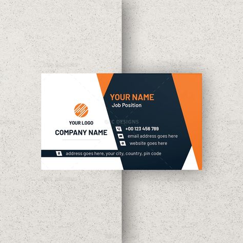 Visiting Card Design - Modern Minimalist Business Card Template Professional Business Card Design Modern, Architecture Bussines Card Design, Architecture Firm Visiting Cards, Industrial Designer Business Card, Modern Minimalist Business Cards, Circle Business Cards, Round Business Cards, Business Card Design Black, Visiting Card Templates