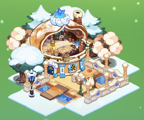 Cookie Run Kingdom Layout Ideas Cute, Crk Design Ideas, Cookie Run Kingdom Stairs, Cookie Run Kingdom Layout Winter, Cookie Run Kingdom Decorate, Cookie Run Kingdom Kingdom Ideas, Cookie Run Kingdom Entrance Ideas, Cookie Run Decor Ideas, Cookie Kingdom Layout Ideas