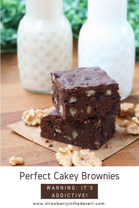 Cakey Brownie Recipes, Cakey Brownie Recipe, Cakey Brownies, Happy Eating, Best Brownie Recipe, Two Types Of People, Aesthetic Foods, Best Brownies, Brownie Recipe