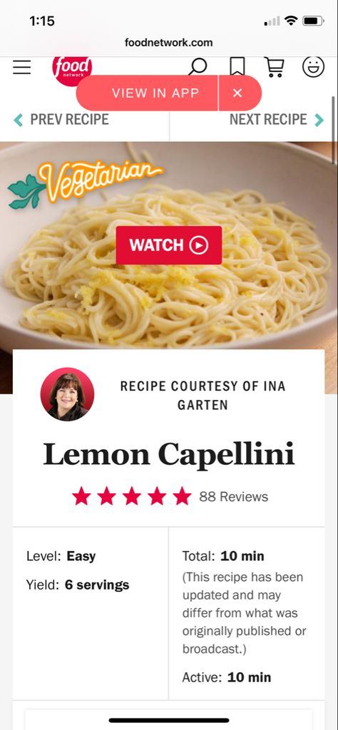 Ina Garten Lemon Pasta, Lemon Capellini, Lemon Pasta With Capers, Ina Garten Lemon Capellini Pasta, Lemon Caper Scallops Pasta, Lemon Capellini Pasta, Lemon Cappelini Pasta Salad, Capellini Pasta, Ina Garten Recipes