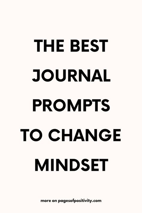 Explore journal prompts for a better mindset and use self-reflecting journal prompts to deepen your understanding. Engage with positive mindset journaling prompts and journal prompts for growth mindset to foster personal development. Utilize journal prompts to change mindset and positive writing prompts to cultivate optimism. Find inspiration with journal ideas to write about and embrace healing journaling to support your emotional well-being. Positive Writing Prompts, Journal Ideas To Write, Personal Growth Journal Prompts, Journal Ideas Writing Therapy, Ideas To Write About, Mindset Journaling, Best Journal Prompts, Journal Prompts For Adults, Better Mindset