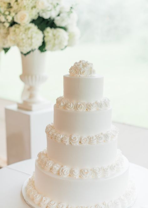 Blush Pink Wedding Cake, Bright Pink Wedding, Classic Romantic Wedding, Hot Pink Weddings, Square Wedding Cakes, Classic Wedding Cake, Pink Wedding Cake, Romantic Wedding Cake, All White Wedding