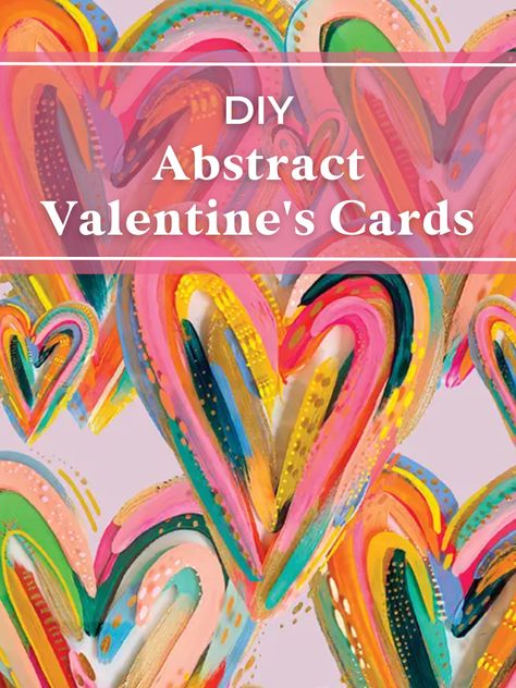 Artist Tips — Blog — EttaVee Valentine's Painting, Valentine Craft Ideas, Homemade Valentine, Valentines Day Cards Handmade, Valentine Craft, Diy Valentines Cards, Heart Shaped Valentines, Valentine Projects, Valentine's Card