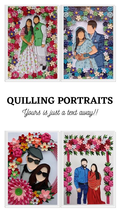 Quilling Portrait, Quilling Photo Frames, Graduation Paper, Diy Quilling Crafts, Wedding Platters, Quilling Craft, Paper Quilling Designs, Quilling Designs, Paper Flowers Diy