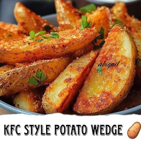 Gordon Ramsay recipes | KFC Style Potato Wedges | Facebook Kfc Potato Wedges Recipe, Kfc Potato Wedges, Potato Wedges Recipe, Gordon Ramsay Recipe, Wedges Recipe, Anna Olson, Potato Rice, Potato Wedges, Russet Potatoes