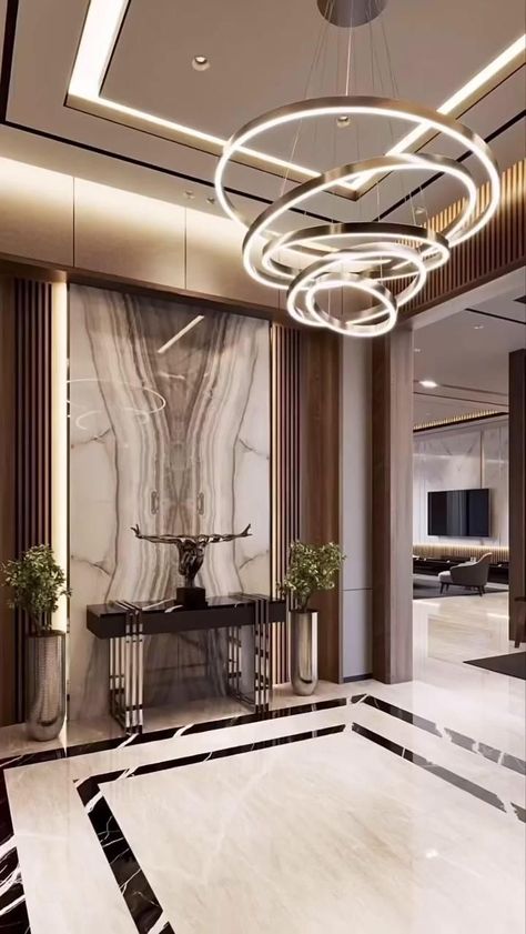 Entrance Lobby Design, Luxury Ceiling Design, Lobby Interior Design, House Outer Design, Luxury Living Room Decor, Home Hall Design, Luxury House Interior Design, Ceiling Design Bedroom, Foyer Design