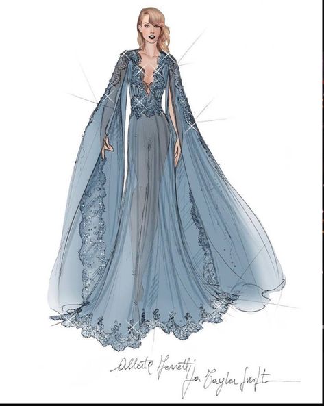 Folklore Dress, Taylor Swift Costume, Taylor Swift Dress, Dress Sketch, Estilo Taylor Swift, Fashion Design Collection, Taylor Swift Eras, Taylor Swift Videos, Dress Sketches