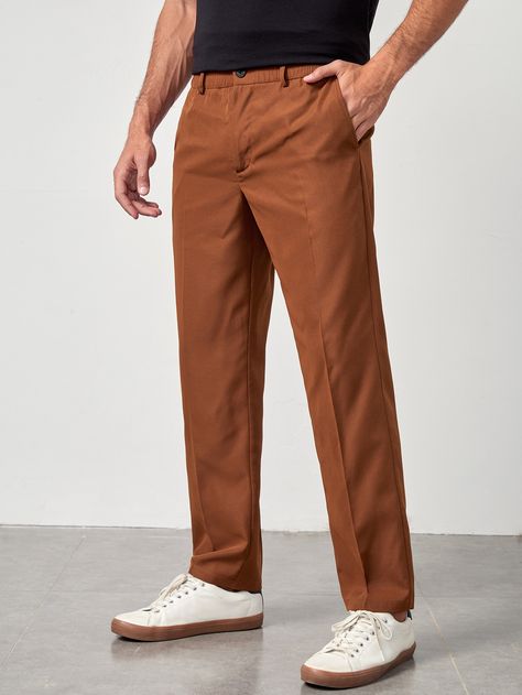 Rust Pants, Slant Pocket Pants, Blush Pants, Wedding Fits, Mens Chinos, Colored Pants, Casual Streetwear, Rust Color, Pocket Pants