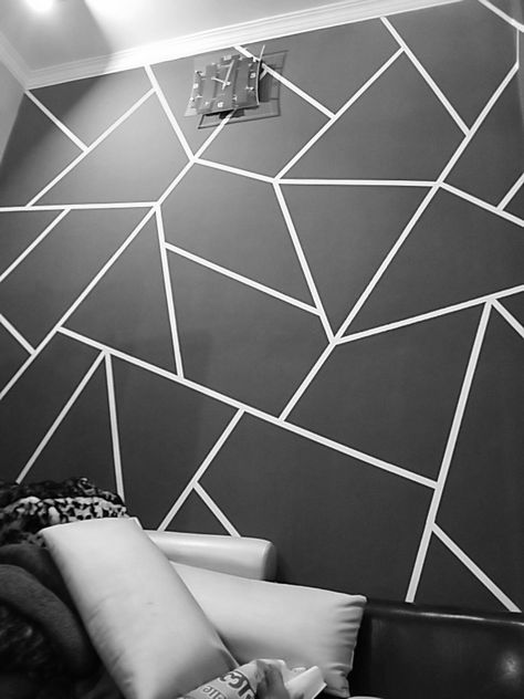 Room Paint Ideas For Men, Interior Wall Design Bedrooms, Ideas Para Pintar Mi Cuarto, Living Room Paint Designs, Living Room Wall Texture, Paint Patterns On Wall Diy, Room Wall Painting Bedrooms, Grey Wall Design, Ideas Para Pintar Paredes Aesthetic