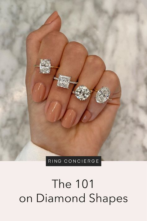 Short Fingers, Long Fingers, Custom Diamond Engagement Rings, Wedding Ring Shapes, Custom Diamond Rings, Engagement Ring Inspiration, Engagement Ring Prices, Stackable Wedding Bands, Celebrity Engagement Rings