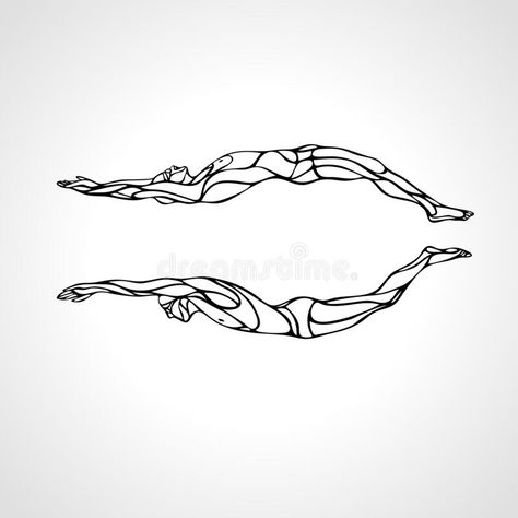 Swimmer Silhouette, Swimming Illustration, Sport Silhouette, Silhouette Sport, Swimming Tattoo, Professional Swimmers, Swim Technique, Sport Swimming, Swimming Posters