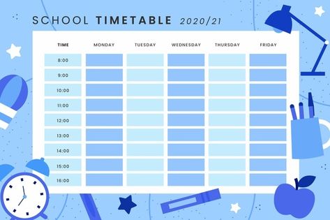 Timetable Design, Timetable Template, Table Template, School Timetable, Data Design, Time Table, Booking App, Free Printable Calendar, Schedule Template