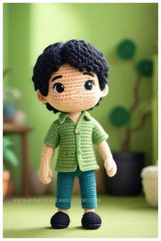 Amigurumi Boy Doll Free Pattern, Crochet Boy Doll Free Pattern, Heklane Igracke, Crochet Boy Doll, Amigurumi Doll Clothes, Amigurumi Clothes, Jin Butter, Crochet Boys, Boy Crochet Patterns