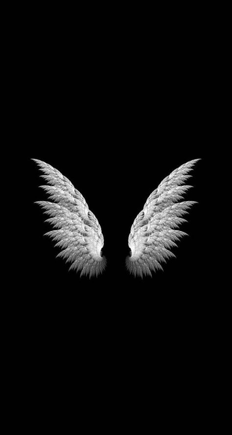 Wallpaper Cantik Iphone, Cool Black Wallpaper, Wallpaper Gelap, Black And White Wallpaper Iphone, Wings Wallpaper, Wallpaper Hitam, الفن الرقمي, Backgrounds Iphone, Angel Wallpaper