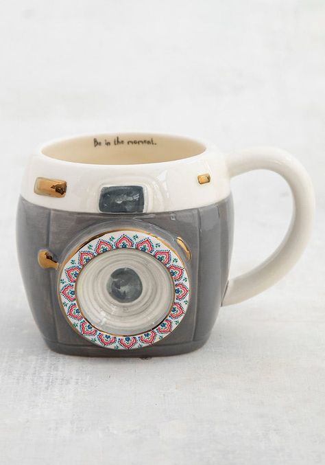 Camera Mug, Be In The Moment, Art Charcoal, Owl Mug, Life Kitchen, Animal Mugs, Melamine Plates, Boho Kitchen, Get Happy