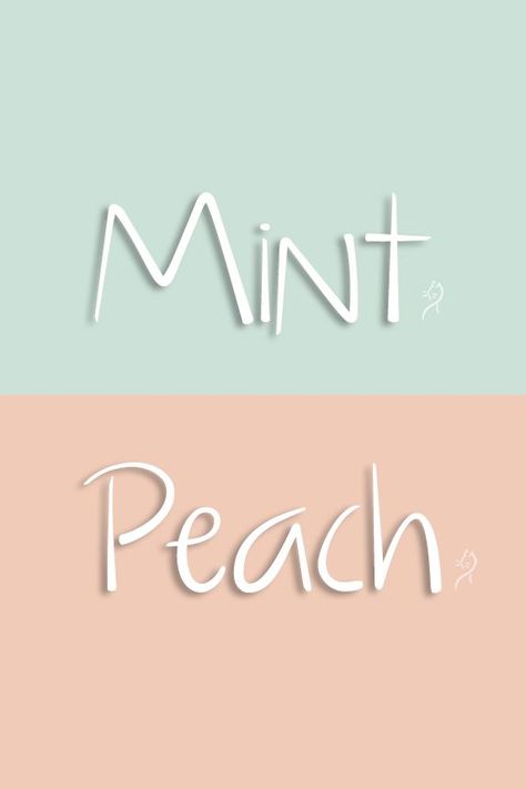 Wall Paint Combination, Room Color Ideas Bedroom, Peach Colour Combinations, Mint Color Palettes, Color Combinations Home, Room Color Combination, Color Knowledge, Wall Color Combination, Website Color Palette