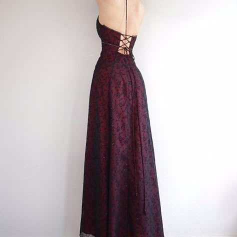 The Retro Muse, Retro Muse Dress, Dark Red Formal Dress, Retro Prom Dresses, 90s Prom Dress Grunge, Dark Prom Dresses, Prom Dresses Dark, Dark Red Prom Dress, Retro Prom Dress