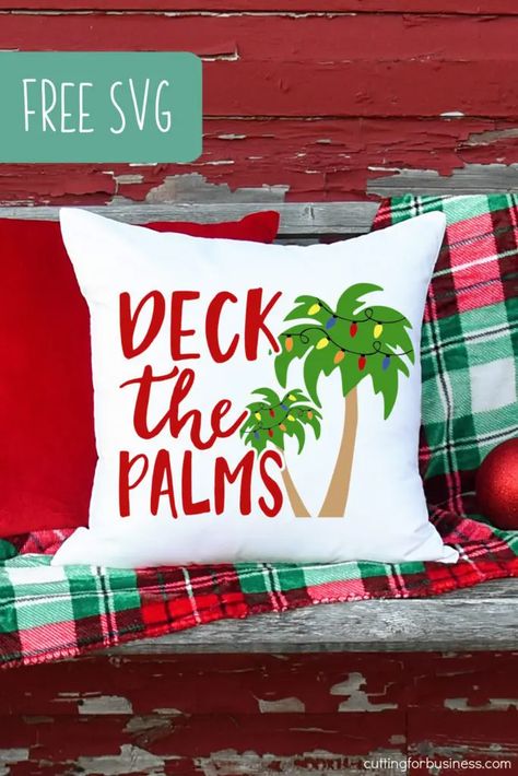 Tropical Christmas Cards, Deck The Palms, Beach Christmas Ornaments, Christmas Bulletin Board, Florida Christmas, Christmas Bulletin, Classic Christmas Decorations, Cricut Christmas, Tropical Christmas