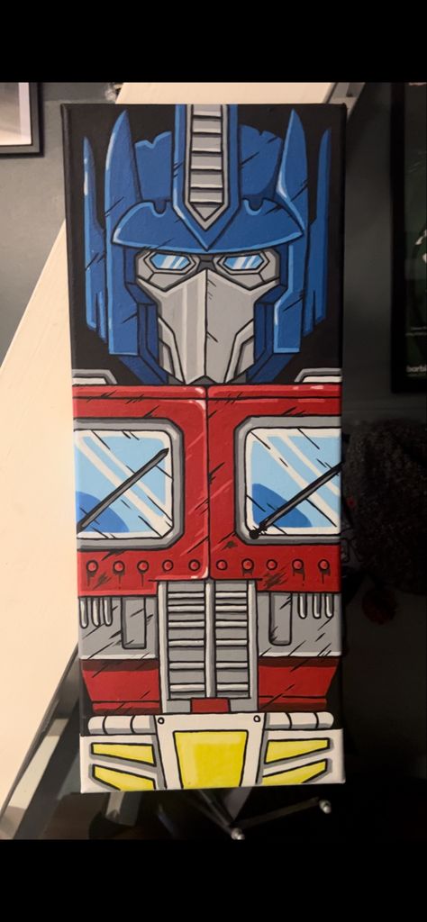 Transformers Painting Canvas, Transformers Painting, Pop Culture Art, Optimus Prime, Iconic Characters, Painting Canvas, Culture Art, Transformers, Pop Culture