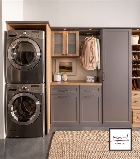 Laundry With Storage, Laundry Room Solutions, Custom Laundry Room Cabinets, Mud Room Laundry Room Combo, Laundry Room Storage Cabinet, Custom Laundry Room, Pantry Laundry Room, Laundry Room Closet, Mudroom Laundry Room