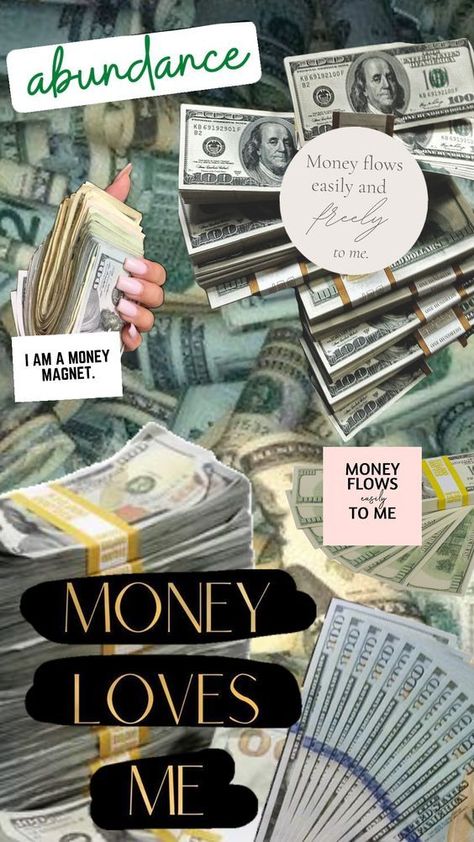 Manifesting Money Financially Independent Aesthetic, Money Loves Me, Financially Independent, Financial Independent Women, Abundance Money Images, Money Manifesting Wallpaper, Affirmation For Financial Abundance, Manifest Financial Abundance, Manifest Abundance Wealth