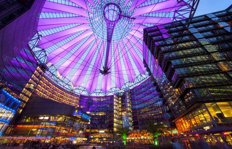 Sony Center Berlin. Sony Center at the Postdamer Platz in Berlin. Germany , #AFFILIATE, #Berlin, #Center, #Sony, #Germany, #Platz #ad Sony Center Berlin, Architecture Germany, Sony Center, Temporary Closed, Hungry People, Places In Germany, Pinterest Group, Travel Pins, Light Architecture