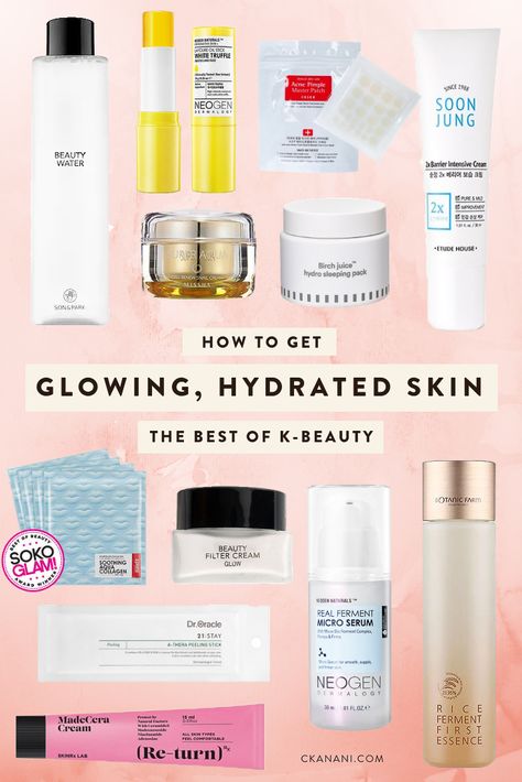 How to Get Glowing, Hydrated Skin: The Best of Soko Glam's K-Beauty — CKANANI — Luxury Travel & Adventure Tips For Glowing Skin, Korean Beauty Routine, Soko Glam, Honey Skin, Face Glow, Skin Care Routine For 20s, Beauty Water, For Glowing Skin, Beauty Cream