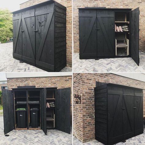 Outdoor Storage Shed, Kabinet Dapur, Backyard Shed, Outdoor Furniture Plans, Backyard Patio Designs, Garden Storage, Furniture Outdoor, Back Garden, Storage Shed