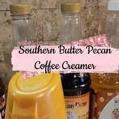 Homemade Southern Butter Pecan Coffee Creamer, Southern Butter Pecan Creamer, Butter Pecan Creamer, Craftologist Coffee Creamer, The Craftologist, Butter Pecan Coffee Creamer, Butter Pecan Coffee, Coffee Concoctions, Homemade Coffee Creamer Recipe