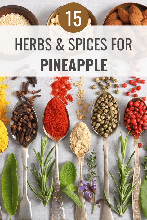 What Herbs And Spices Go with Pineapple? (15 Options) – Hangry Hanna Savory Hand Pies Recipes, Spiced Pineapple, Infusion Recipes, Cooking With Ginger, Water Infusion, Cooked Pineapple, Hand Pies Savory, Sage Recipes, Unique Dishes