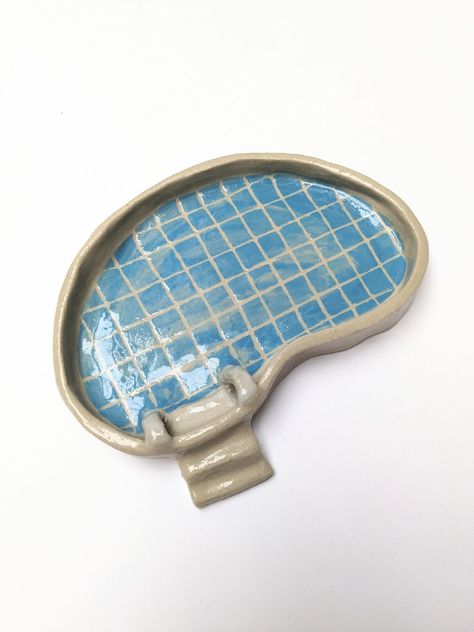 Pool Trinket Dish, Clay Pool Tray, Clay Swimming Pool, Pool Tray, Mini Swimming Pool, Mini Pool, Diy Air Dry Clay, Air Dry Clay Projects, Ceramic Workshop