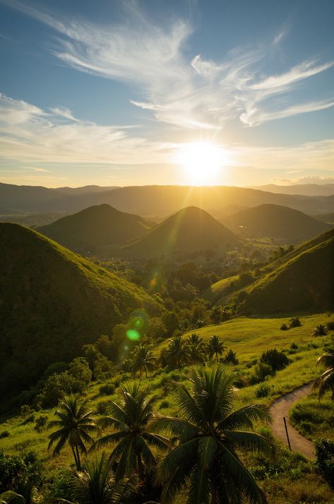 A stunning photograph capturing the majestic beauty of chocolate hills of bohol. This image reveals the intricate details and natural wonder of the Philippines. Bohol Chocolate Hills Philippines, Philippines Vision Board, Bohol Philippines Aesthetic, Philippines Province Aesthetic, Filipino Culture Aesthetic, Chocolate Hills Philippines, Philippines Landscape, Bohol Chocolate Hills, Philippines Pictures