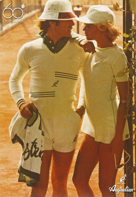 Tennis Fashion Editorial, Monogram Outfit, French Outfit, Vintage Tennis, Retro Sports, Retro Sport, Vintage Sportswear, Tennis Fashion, Sports Uniforms