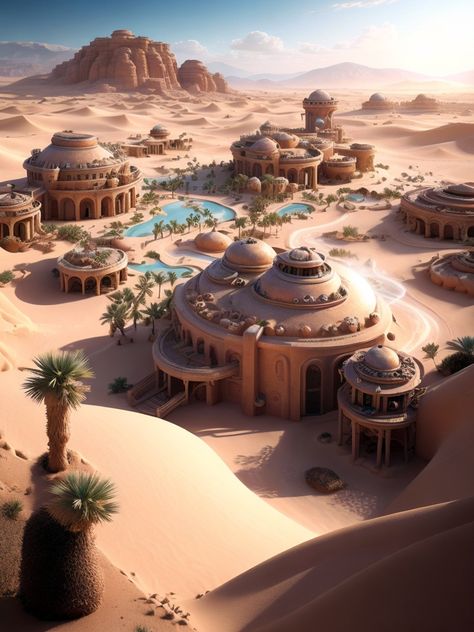 Ancient Desert City Concept Art, Dessert Kingdom Fantasy Art, Desert Kingdom Fantasy Art, Fantasy Desert City, Fantasy Desert, Desert City, Desert Town, Venomous Snakes, Rpg Map