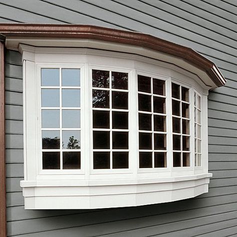 Bay Window Exterior, Marvin Windows And Doors, Fiberglass Windows, Marvin Windows, Door Images, Bow Window, Exterior Renovation, Window Ideas, Window Types