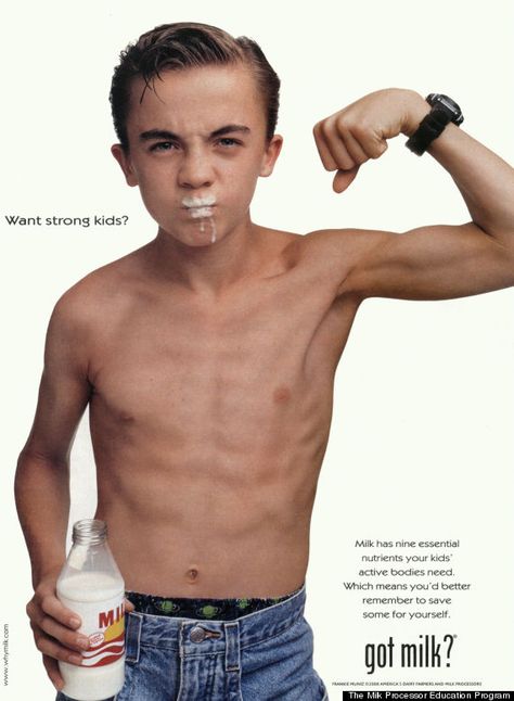 New Got Milk Ads | Frankie Muniz Got Milk Ads, Frankie Muniz, Jonathan Taylor Thomas, Rachel Friends, Kids Milk, Milk Man, Got Milk, Don Draper, Image Swag